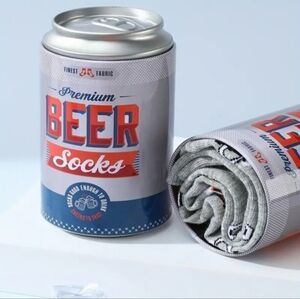 Premium Beer Socks in Gray. NWOT